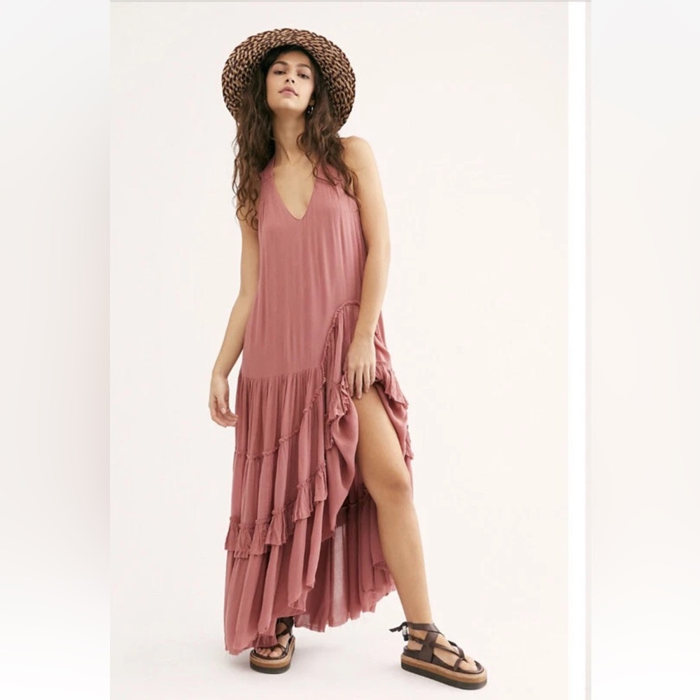 Free People Endless Summer The Forever Maxi Dress in Rose size M